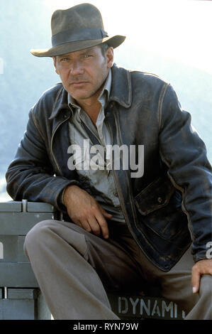 HARRISON FORD, INDIANA JONES AND THE LAST CRUSADE, 1989 Stock Photo