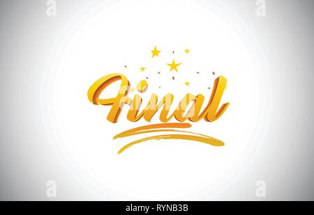 Final Handwritten Word Font with Vibrant Violet Purple Stars and ...