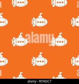 Big bathyscaphe pattern vector orange Stock Vector
