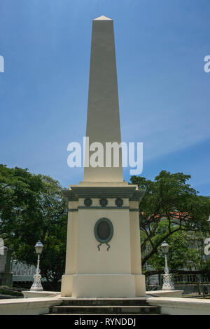 Dalhousie Obelisk, Empress Lawn, Singapore Stock Photo