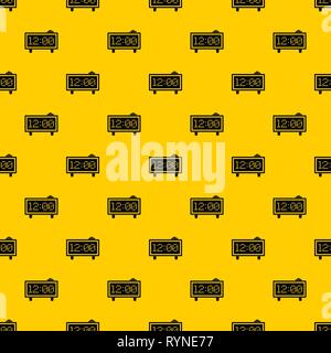 Alarm clock pattern vector Stock Vector