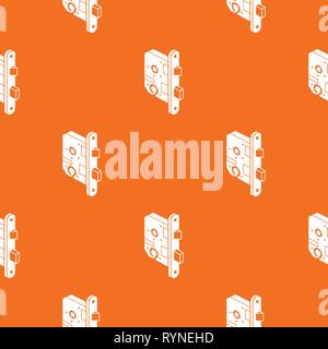 Standard door lock pattern vector orange Stock Vector