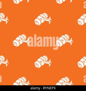 Door knob pattern vector orange Stock Vector