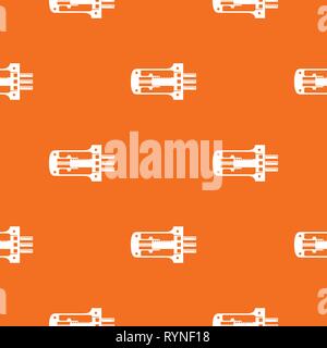 Door lock in section pattern vector orange Stock Vector