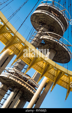 New York State Pavilion from 1964 Worlds Fair Flushing Meadows Park Stock Photo