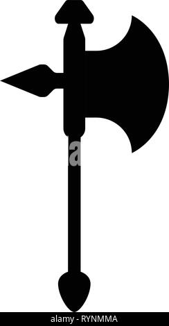 Isolated halberd icon Stock Vector