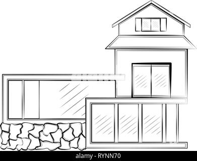House #66443 (Buildings and Architecture) – Free Printable Coloring Pages