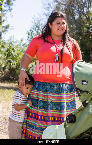 Florida Hendry County,Big Cypress,Seminole Indian Reservation,Billie Swamp Safari,Big Cypress Shootout,annual,event,Native American Indian,Indian indi Stock Photo