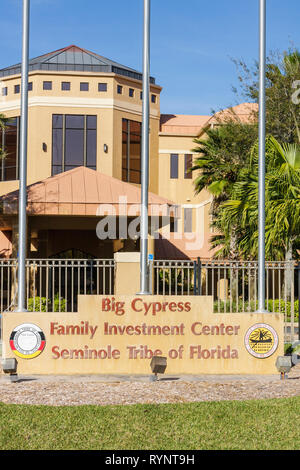 Florida Hendry County,Big Cypress,Seminole Indian Reservation,Native American Indian indigenous peoples,tribe,tribal government,family families parent Stock Photo