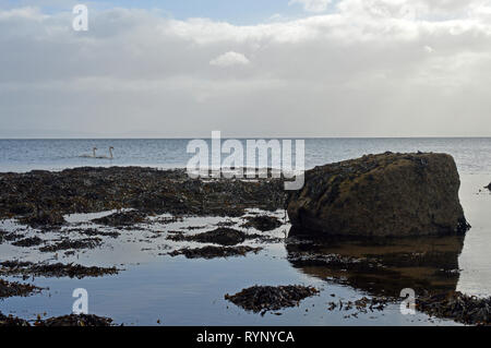 Whiting Bay and beach at Kiscadale Isle of Arran Stock Photo