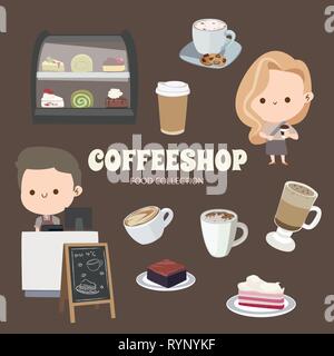 Cute Rainbow Food Objects Collection Stock Vector