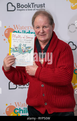 As part of the Waterstones Children’s Laureate 20th anniversary celebrations, former Laureates will reunite to mark the publication of the new Laureate anthology Flights of Fancy (Walker Books). This includes the best-selling author Michael Morpurgo, who created the Children’s Laureate, well as the current Laureate and multi-award-winning writer and artist, Lauren Child.  Featuring: Michael Morpurgo Where: London, United Kingdom When: 11 Feb 2019 Credit: Paul Taylor/WENN.com Stock Photo