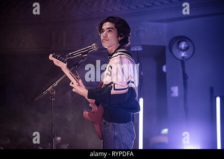 San Francisco, USA. 13th Mar, 2019. SAN FRANCISCO, CALIFORNIA - MARCH 13: Conan Gray performs live in concert at August Hall on March 13, 2019 in San Francisco, California. Credit: Imagespace/Alamy Live News Stock Photo