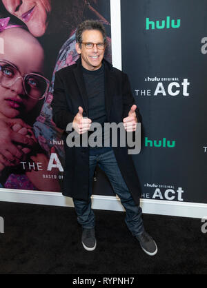 New York, NY - March 14, 2019: Ben Stiller attends the premiere of Hulu's 'The Act' at The Whitby Hotel Stock Photo