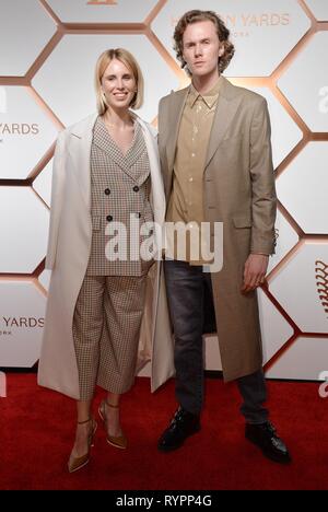 New York, NY, USA. 14th Mar, 2019. Tessa Gräfin von Walderdorff, Barron Hilton II at arrivals for The Shops and Restaurants at Hudson Yards VIP Grand Opening, 20 Hudson Yards, New York, NY March 14, 2019. Credit: Kristin Callahan/Everett Collection/Alamy Live News Stock Photo