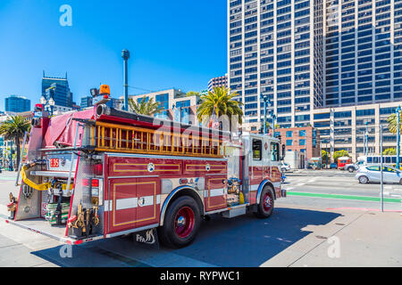 San Francisco Fire Engine Stock Photo