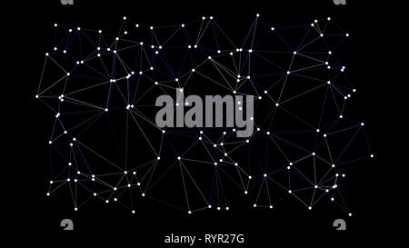 Vector technology template conception, triangles and dots Stock Vector