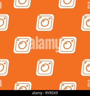 Photo pattern vector orange Stock Vector