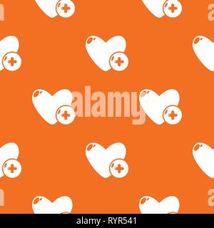 Like pattern vector orange Stock Vector