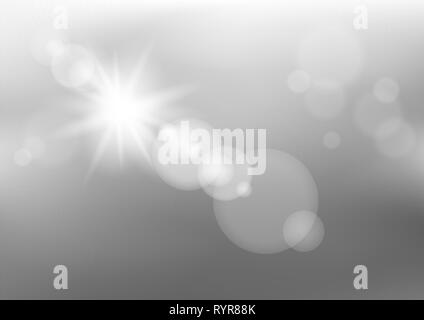 thunder clouds and sunshine light Stock Vector