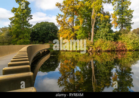 The Sackler bridge at Kew Gardens, London Stock Photo