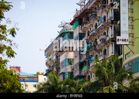 Street scenes in Yangon, Myanmar Stock Photo