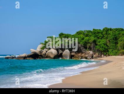 Playa Nudista, Tayrona National Natural Park, Magdalena Department ...