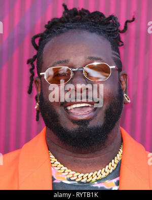 Faheema Rasheed T-Pain arrives at the iHeartRadio Music Awards on Monday, April 1, 2024 ...