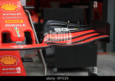 Melbourne, Australia. 15th Mar, 2019. 15th March 2019, Melbourne Grand Prix Circuit, Melbourne, Australia; Melbourne Formula One Grand Prix, Friday free practice; 90 years of Ferrari logos Credit: Action Plus Sports Images/Alamy Live News Stock Photo