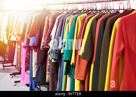 Women's clothing in the store Stock Photo