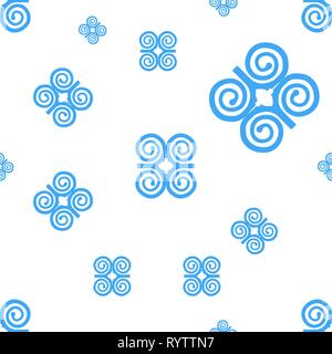 Seamless for Humility with strength or symbol of wisdowm adinkra symbol. Tribal symbol in Africa. Vector pattern illustration. Stock Vector