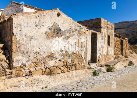 Architectural details on old farmhouses in the village of Las Fuentes, Guia de Isora, Tenerife, Canary Islands, Spain Stock Photo