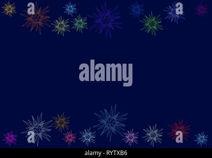 Background with geometric shapes. Wireframe polygonal multi-colored crystals. Vector illustration Stock Vector