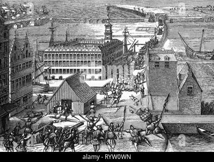 Eighty Years' War 1568 - 1648, plundering of Antwerp by Spanish ...