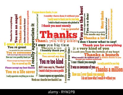 Thank You Word Cloud Stock Vector Image & Art - Alamy