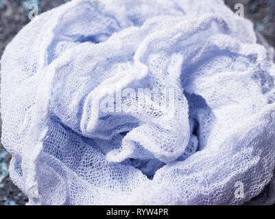 Abstract background with blue clothes Stock Photo