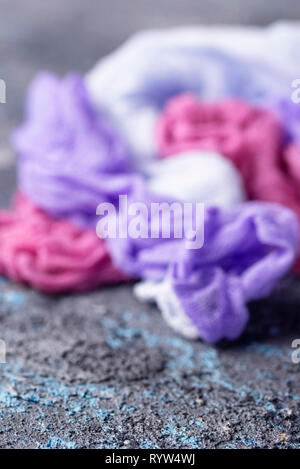Abstract background with colorful clothes Stock Photo