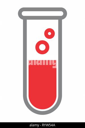 Test tube icon Stock Vector