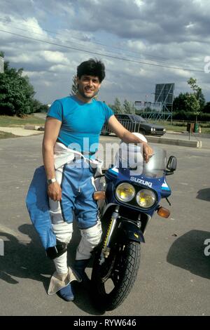 Portrait of French actor Georges Corraface in 1992. Stock Photo