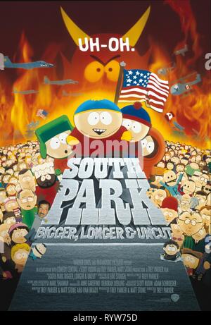 South Park: Bigger Longer and Uncut Year : 1999 USA Director : Trey Parker Animation Poster (USA) Stock Photo