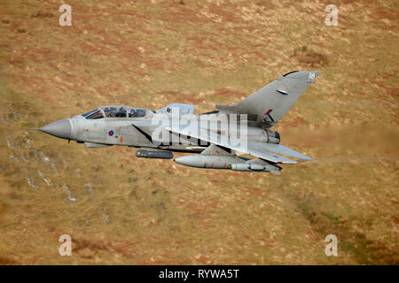 Royal Air Force Panavia Tornado GR4 based at RAF Marham. flying.