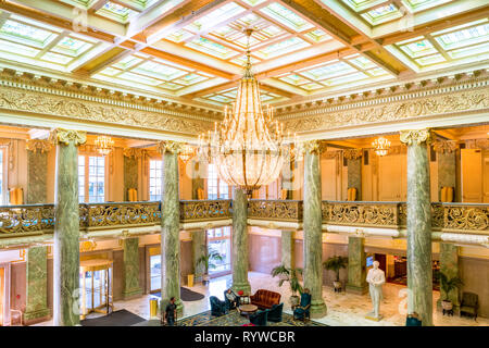 Interior of the Joseph Smith Memorial Building in Salt Lake City, Utah, USA. Stock Photo