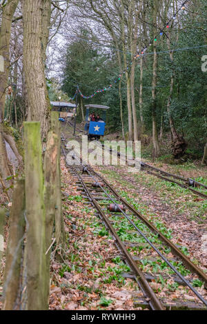 Shipley Glen tramway, Baildon, West Yorkshire, England Stock Photo