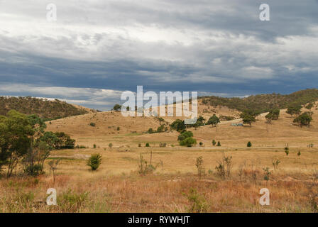 Royalla, New South Wales, Australia. 12th Jan, 2013. Australian landscape Stock Photo
