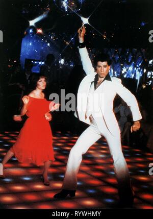 GORNEY,TRAVOLTA, SATURDAY NIGHT FEVER, 1977 Stock Photo