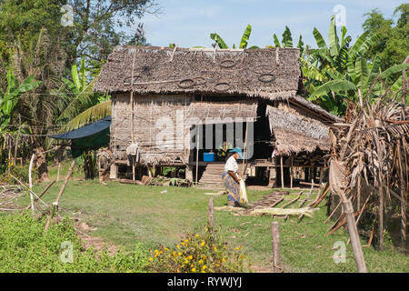 Rural life, Ta Chet village, Somroang Yea Commune, Puok District, Siem Reap Province, Cambodia Stock Photo