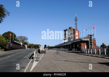 Isle of Man TT circuit grandstand Douglas on the isle of man TT course ...