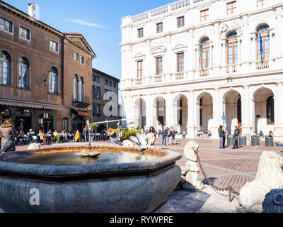 BERGAMO, ITALY - FEBRUARY 25, 2019: patio of seminary Seminario Vescovile  di Bergamo Giovanni XXII on street Via Arena in Upper Town (Citta Alta) of  B Stock Photo - Alamy