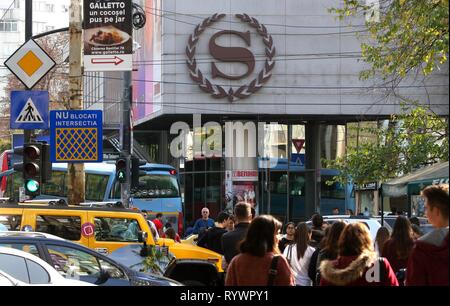 Bucharest, Romania - October 17, 2018: Sheraton Bucharest Hotel located on Calea Dorobantilor, in Bucharest, Romania. Stock Photo