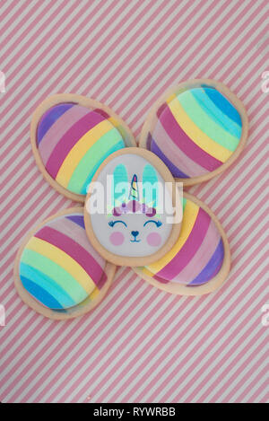 Decorated cookies for Easter Stock Photo